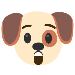 Astonished face and Dog face