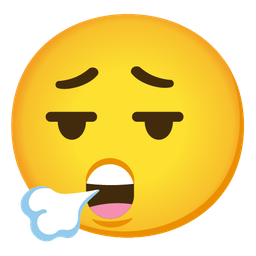 Astonished face and Face exhaling