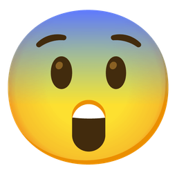 Astonished face and Fearful face