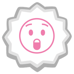 Astonished face and Fish cake with swirl