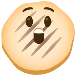 Astonished face and Flatbread