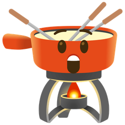Astonished face and Fondue