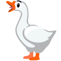 Astonished face and Goose