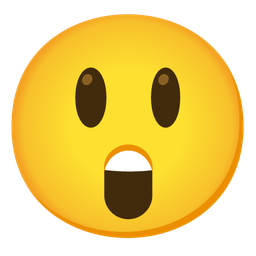 Astonished face and Grinning face with big eyes