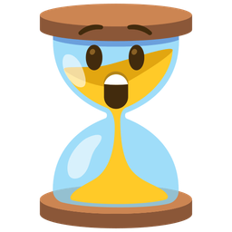 Astonished face and Hourglass not done