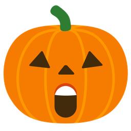 Astonished face and Jack-o-lantern