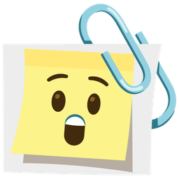 Astonished face and Linked paperclips