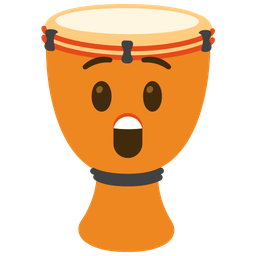 Astonished face and Long drum