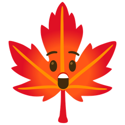 Astonished face and Maple leaf