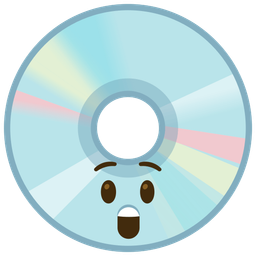 Astonished face and Optical disk