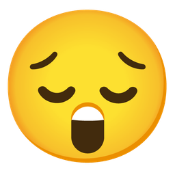 Astonished face and Pensive face