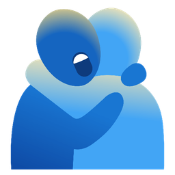 Astonished face and People hugging