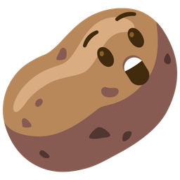 Astonished face and Potato