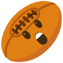 astonished face and rugby football