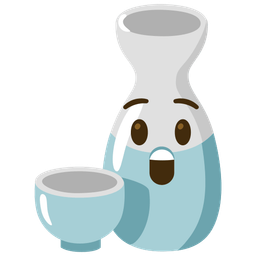 Astonished face and Sake