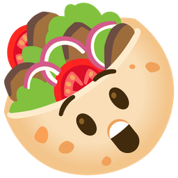 Astonished face and Stuffed flatbread