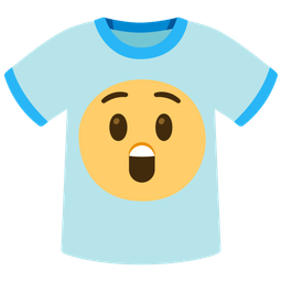 astonished face and t-shirt