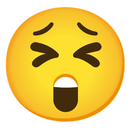 astonished face and tired face