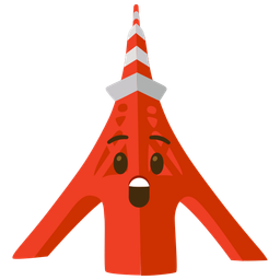 Astonished face and Tokyo tower