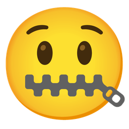 Astonished face and Zipper-mouth face