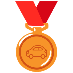 automobile and 3rd place medal