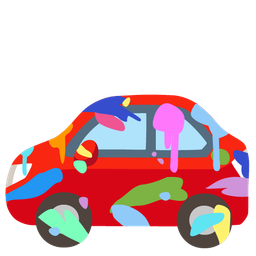 automobile and artist palette