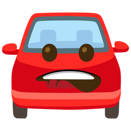 automobile and biting lip