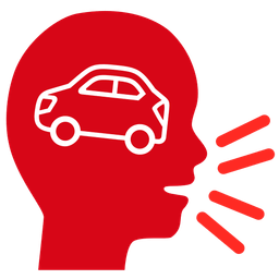 automobile and bust in silhouette