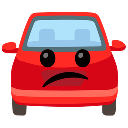 automobile and confused face