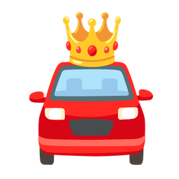 automobile and crown