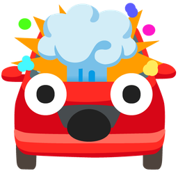 automobile and exploding head