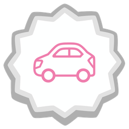 automobile and fish cake with swirl