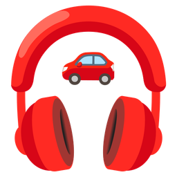 automobile and headphone