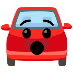 automobile and hushed face