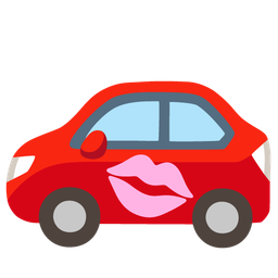 automobile and kiss mark