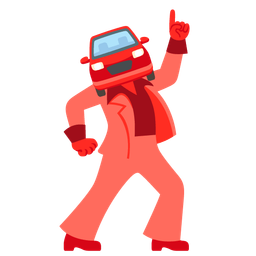 automobile and mirror ball