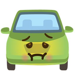 automobile and nauseated face