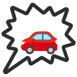 automobile and right anger bubble