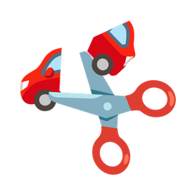 automobile and scissors