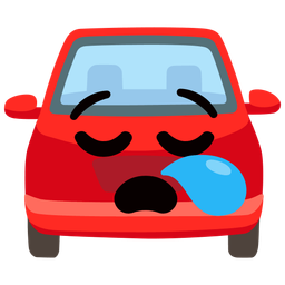 automobile and sleepy face