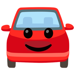 Automobile and Slightly smiling face