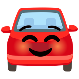 Automobile and Smiling face