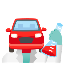 automobile and test tube