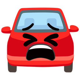 automobile and tired face