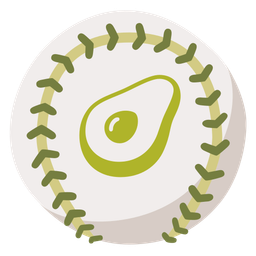 avocado and baseball