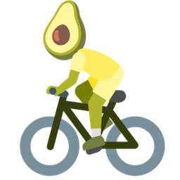 avocado and bicycle