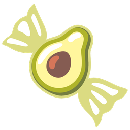 avocado and candy