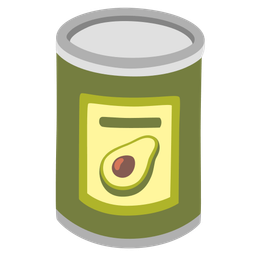 avocado and canned food