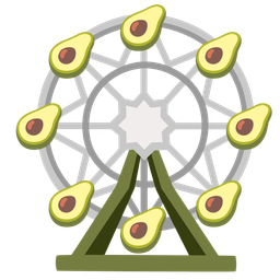 avocado and ferris wheel