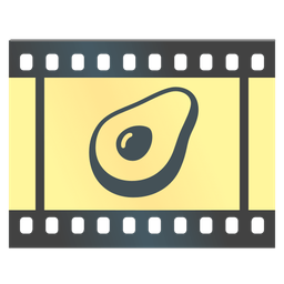 avocado and film frames